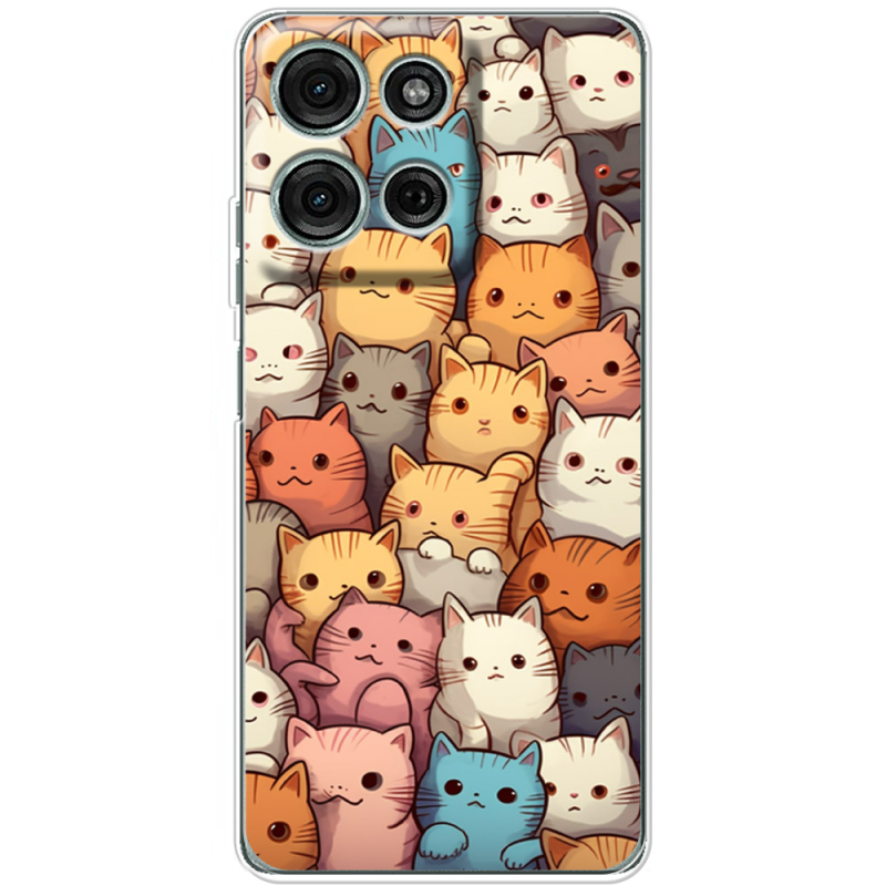 Чохол BoxFace Motorola Moto G56 Котики муркотики