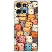 Чохол BoxFace Motorola Moto G56 Котики муркотики