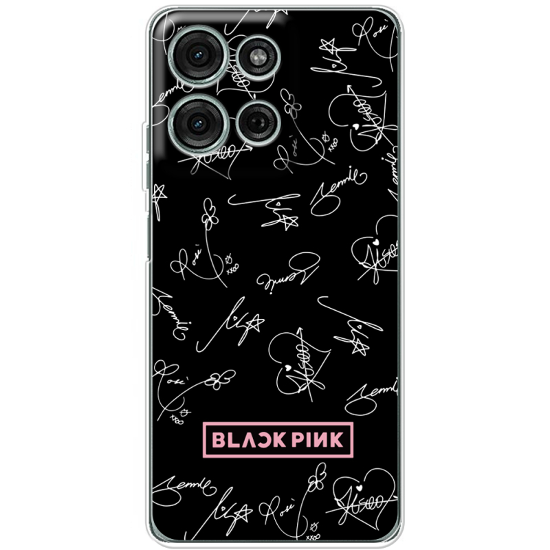 Чохол BoxFace Motorola Moto G56 Blackpink автограф