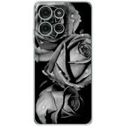 Чохол BoxFace Motorola Moto G56 Black and White Roses