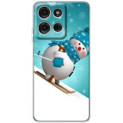 Чохол BoxFace Motorola Moto G56 Skier Snowman