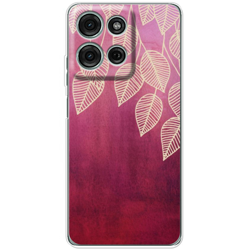 Чохол BoxFace Motorola Moto G56 Gold Leaves