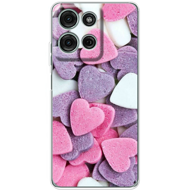 Чохол BoxFace Motorola Moto G56 Сердечки