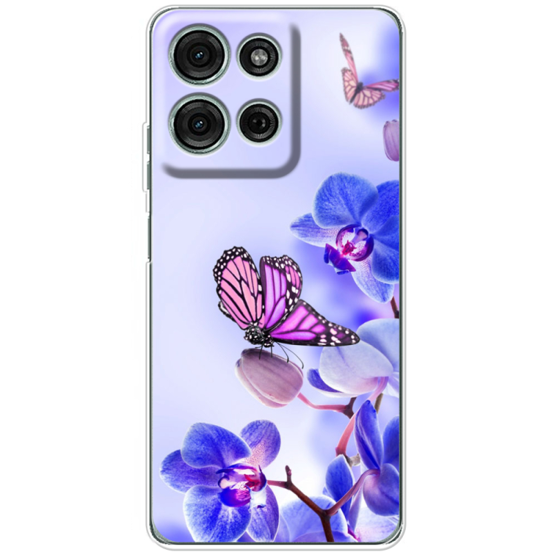 Чохол BoxFace Motorola Moto G56 Orchids and Butterflies