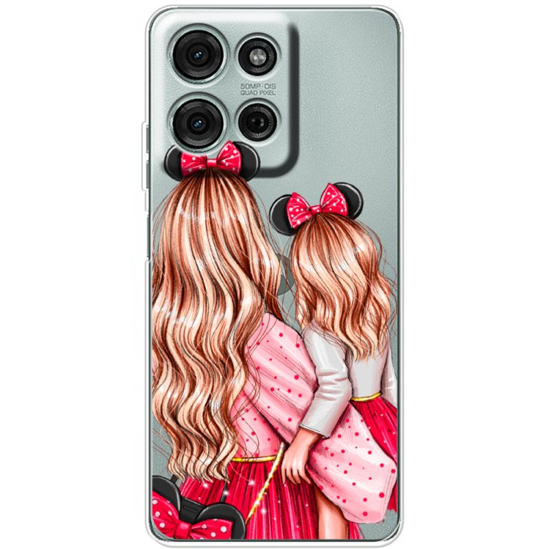 Прозорий чохол BoxFace Motorola Moto G56 Mouse Girls