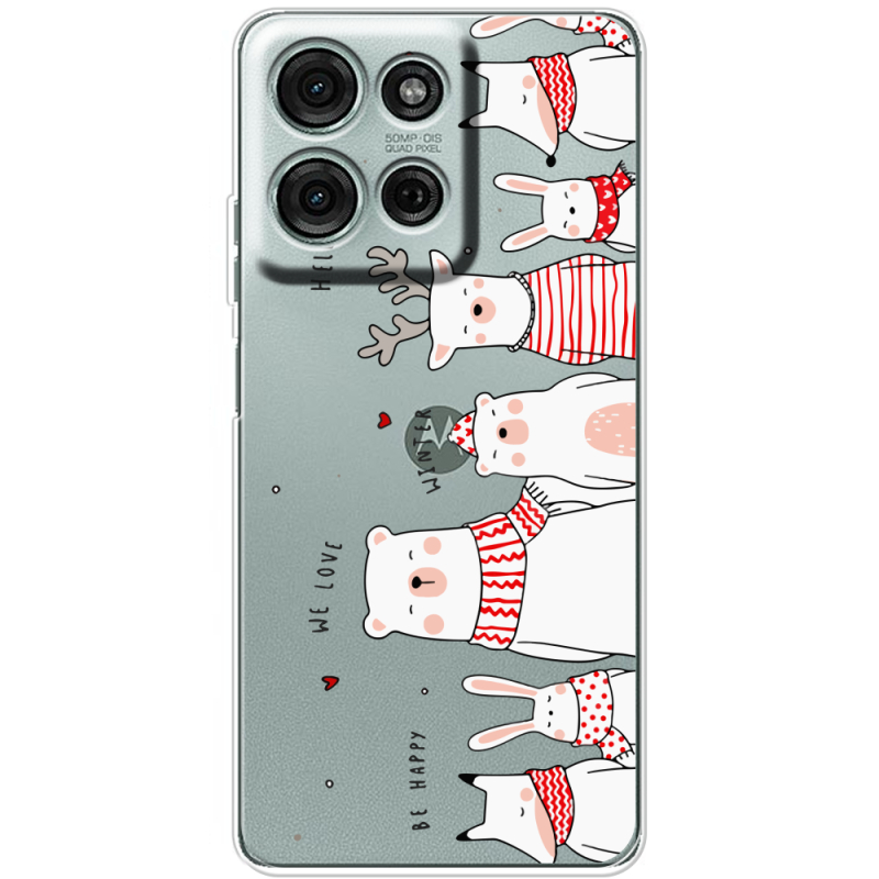 Прозорий чохол BoxFace Motorola Moto G56 The Friendly Beasts