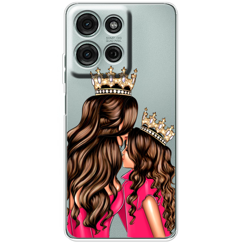 Прозорий чохол BoxFace Motorola Moto G56 Queen and Princess