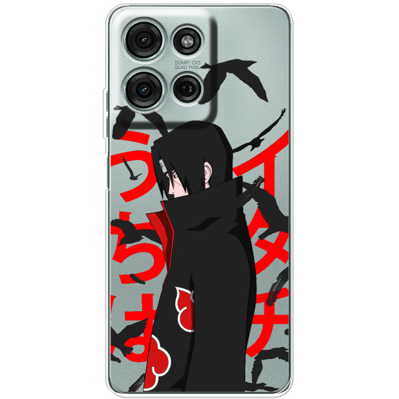Прозорий чохол BoxFace Motorola Moto G56 Учиха Итачи