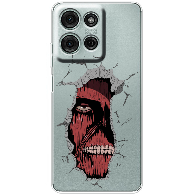 Прозорий чохол BoxFace Motorola Moto G56 Нападение Титана