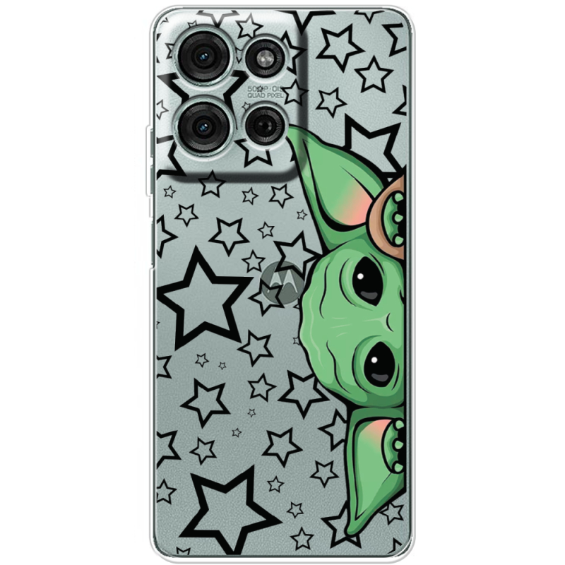 Прозорий чохол BoxFace Motorola Moto G56 Baby Yoda
