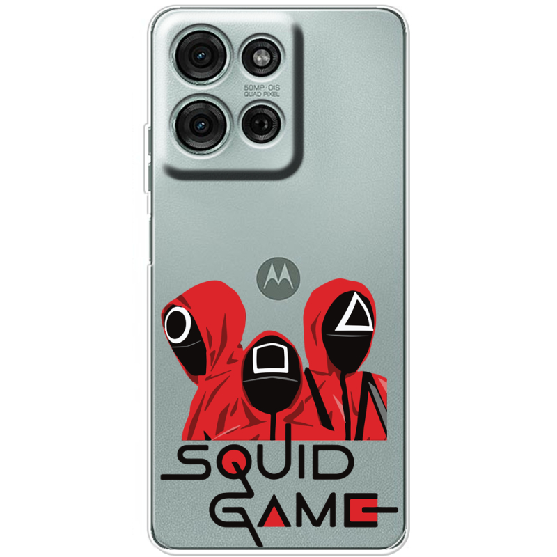 Прозорий чохол BoxFace Motorola Moto G56 siquid game люди в красном