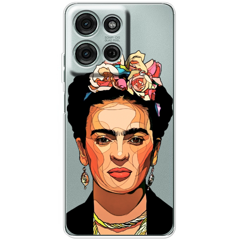 Прозорий чохол BoxFace Motorola Moto G56 Фрида Кало