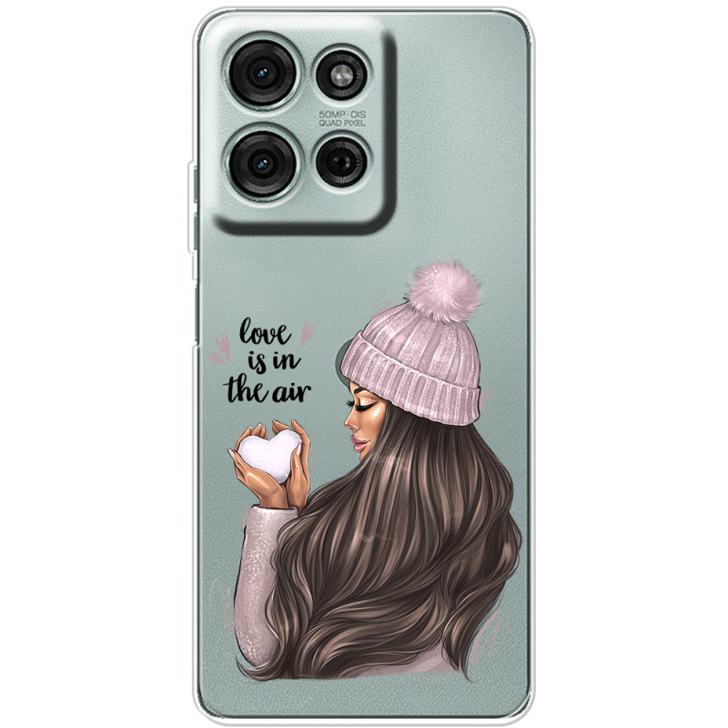 Прозорий чохол BoxFace Motorola Moto G56 love is in the air