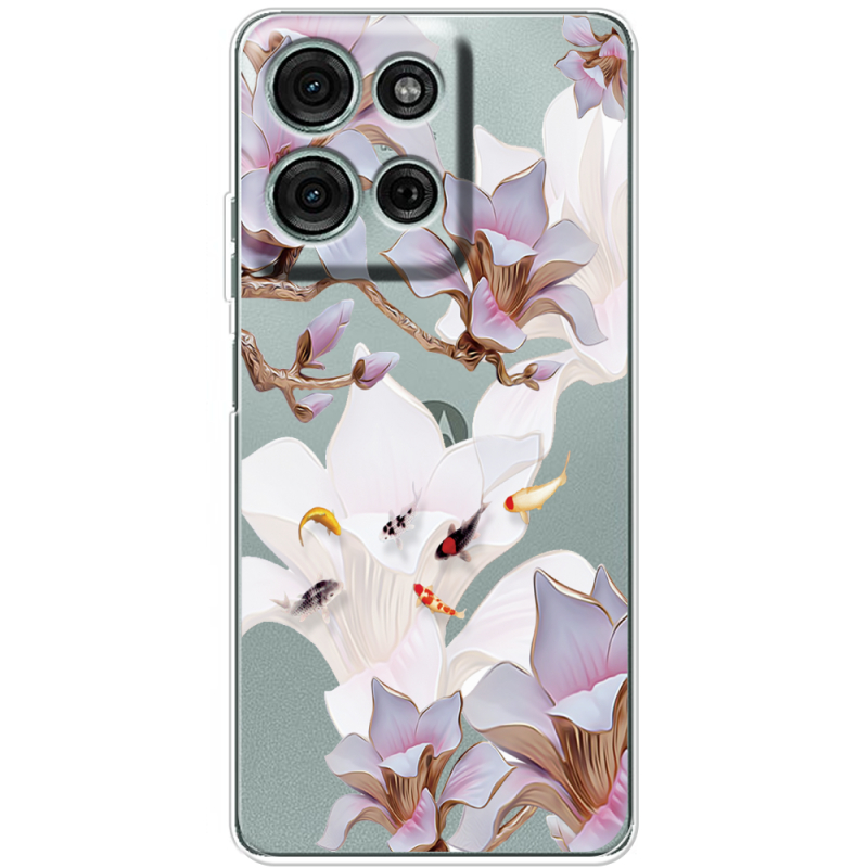 Прозорий чохол BoxFace Motorola Moto G56 Chinese Magnolia