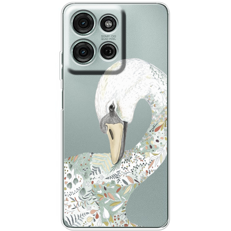 Прозорий чохол BoxFace Motorola Moto G56 Swan