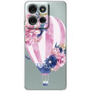 Чохол зі стразами Motorola Moto G56 Pink Air Baloon