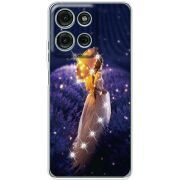 Чохол зі стразами Motorola Moto G56 Girl with Umbrella