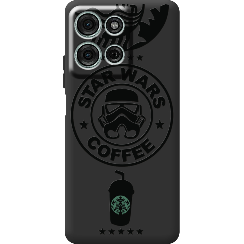 Чорний чохол BoxFace Motorola Moto G56 Dark Coffee