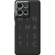 Чорний чохол BoxFace Motorola Moto G56 Minimalistic