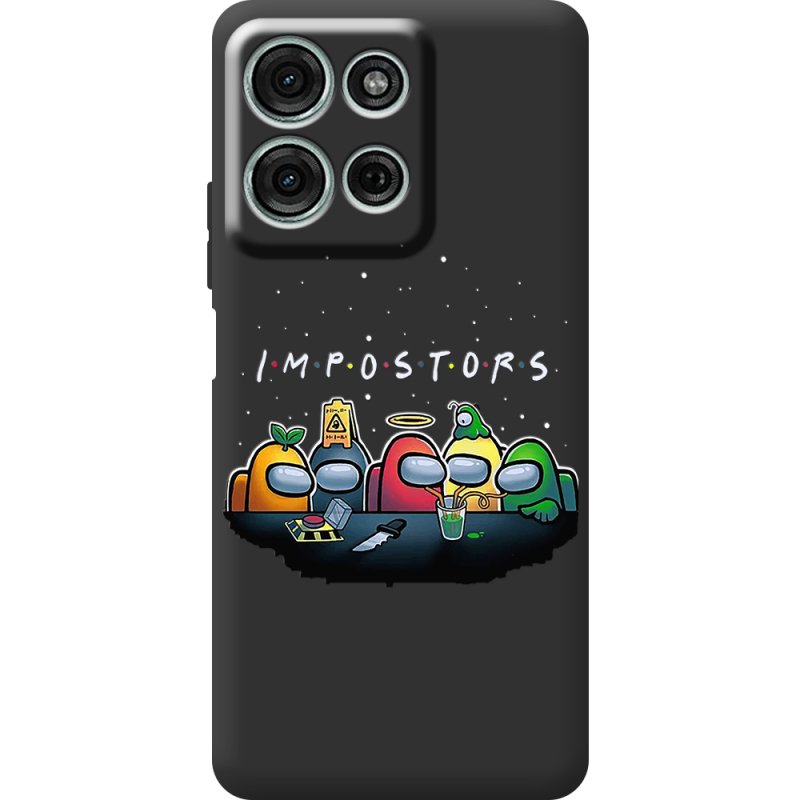 Чорний чохол BoxFace Motorola Moto G56 Among Us Impostors