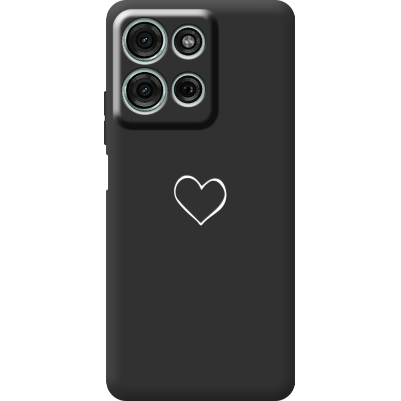 Чорний чохол BoxFace Motorola Moto G56 My Heart