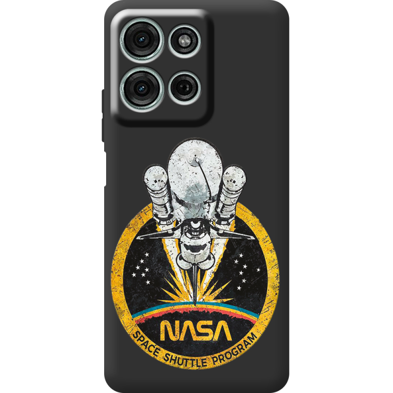 Чорний чохол BoxFace Motorola Moto G56 NASA Spaceship