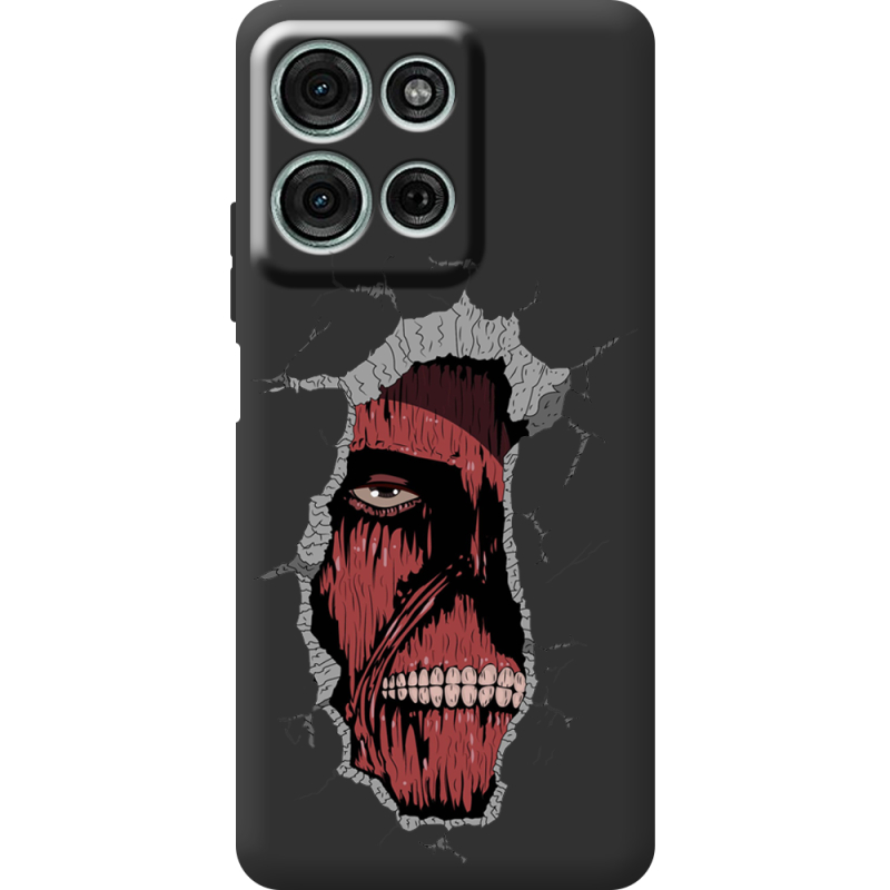 Чорний чохол BoxFace Motorola Moto G56 Нападение на Титана