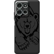 Чорний чохол BoxFace Motorola Moto G56 Grizzly Bear