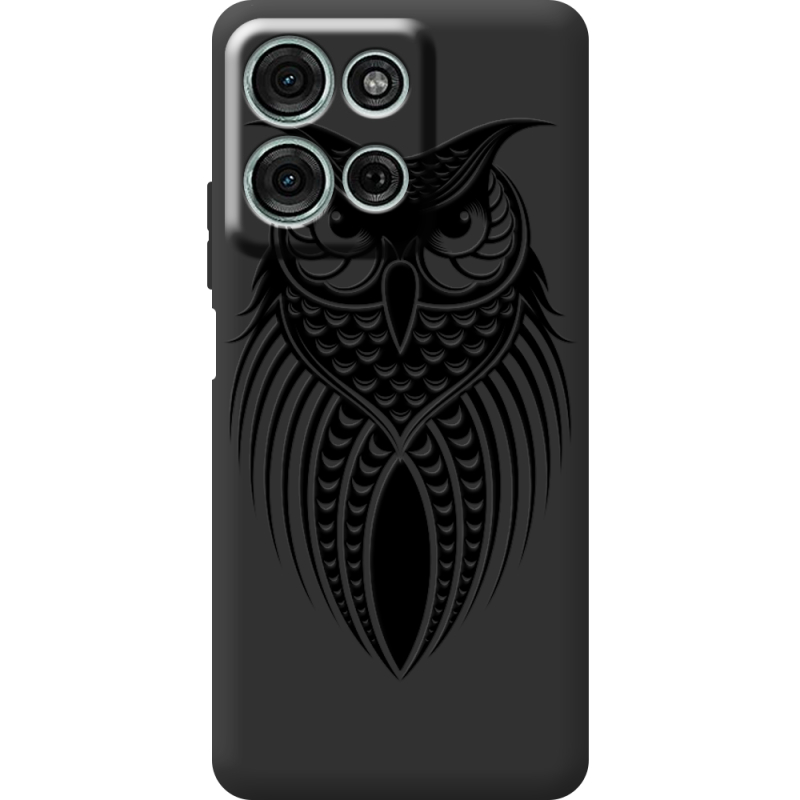 Чорний чохол BoxFace Motorola Moto G56 Owl