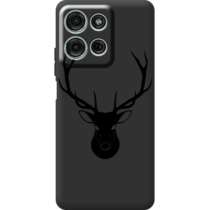 Чорний чохол BoxFace Motorola Moto G56 Deer