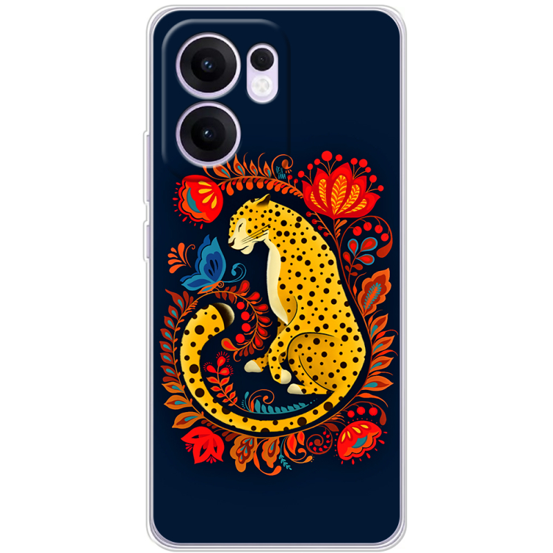 Чохол BoxFace OPPO Reno 14 F Petrykivka Leopard