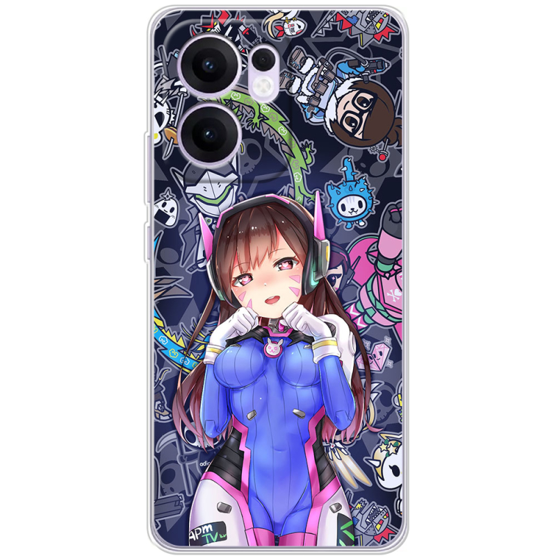 Чохол BoxFace OPPO Reno 14 F Overwatch D.VA