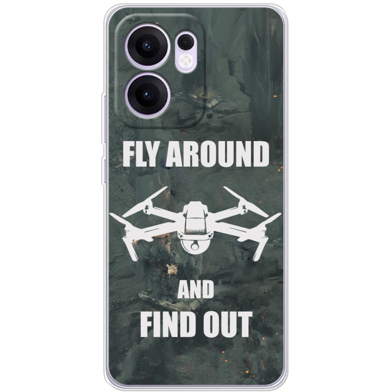 Чохол BoxFace OPPO Reno 14 F Дрон Fly Around