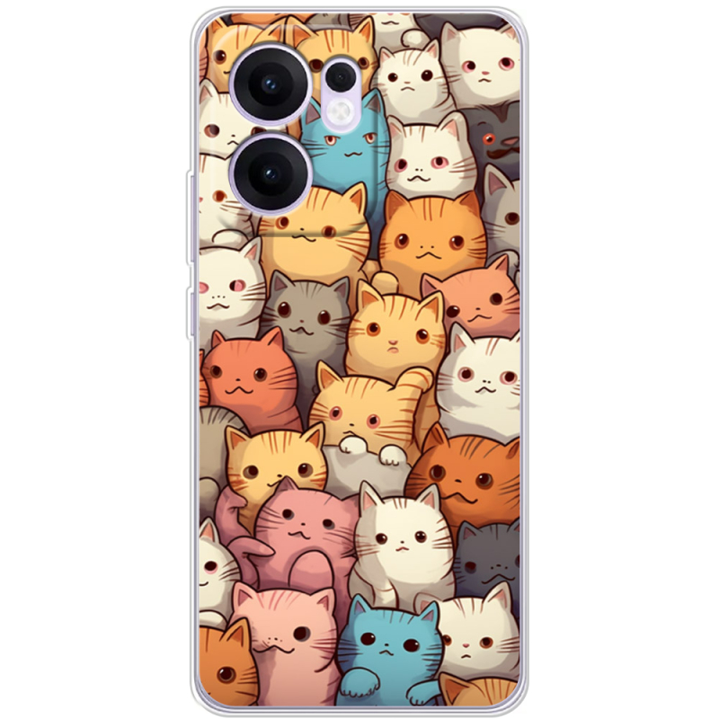 Чохол BoxFace OPPO Reno 14 F Котики муркотики
