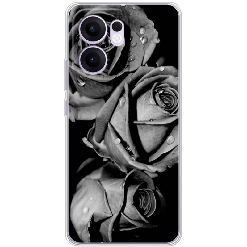 Чохол BoxFace OPPO Reno 14 F Black and White Roses