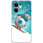 Чохол BoxFace OPPO Reno 14 F Skier Snowman