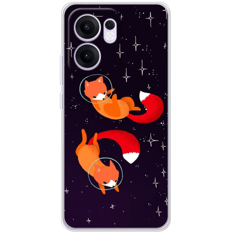 Чохол BoxFace OPPO Reno 14 F Fox-Astronauts