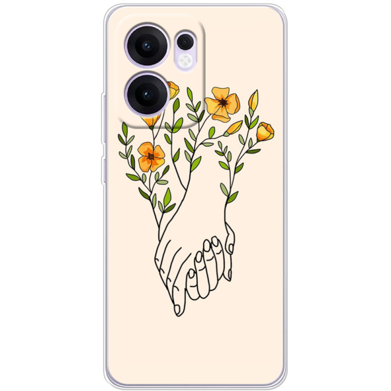 Чохол BoxFace OPPO Reno 14 F Flower Hands