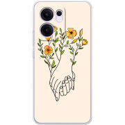 Чохол BoxFace OPPO Reno 14 F Flower Hands