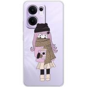 Прозорий чохол BoxFace OPPO Reno 14 F Winter Morning Girl