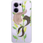 Прозорий чохол BoxFace OPPO Reno 14 F Cute Mermaid