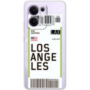 Прозорий чохол BoxFace OPPO Reno 14 F Ticket Los Angeles