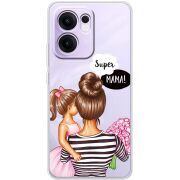 Прозорий чохол BoxFace OPPO Reno 14 F Super Mama and Daughter