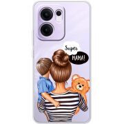 Прозорий чохол BoxFace OPPO Reno 14 F Super Mama and Son