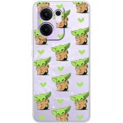 Прозорий чохол BoxFace OPPO Reno 14 F Pattern Baby Yoda