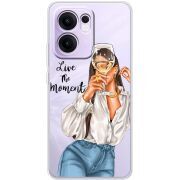 Прозорий чохол BoxFace OPPO Reno 14 F Live The Moment