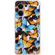 Прозорий чохол BoxFace OPPO Reno 14 F Butterfly Morpho