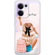 Прозорий чохол BoxFace OPPO Reno 14 F Travel Girl
