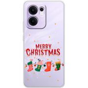 Прозорий чохол BoxFace OPPO Reno 14 F Merry Christmas