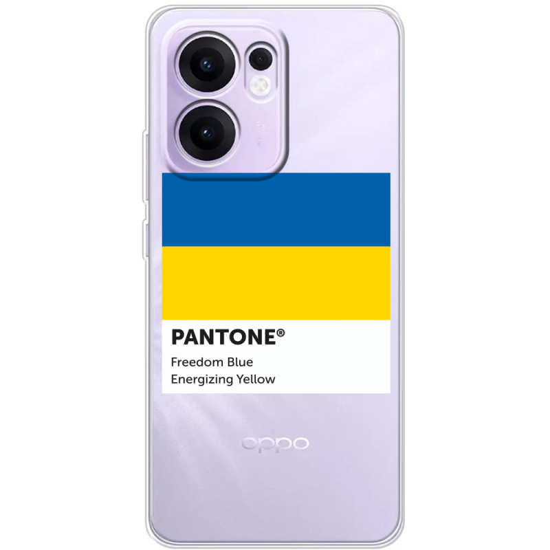 Прозорий чохол BoxFace OPPO Reno 14 F Pantone вільний синій